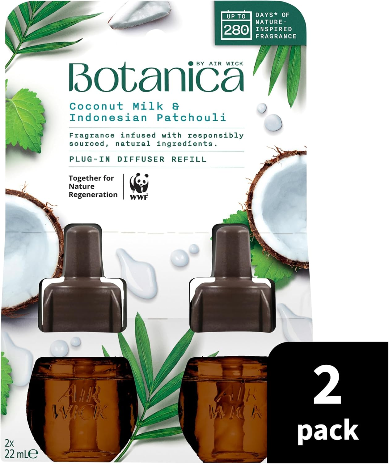 Botanica Coconut Milk and Indonesian Patchouli Oil Refill 19 Ml (Pack of 2) image number 2