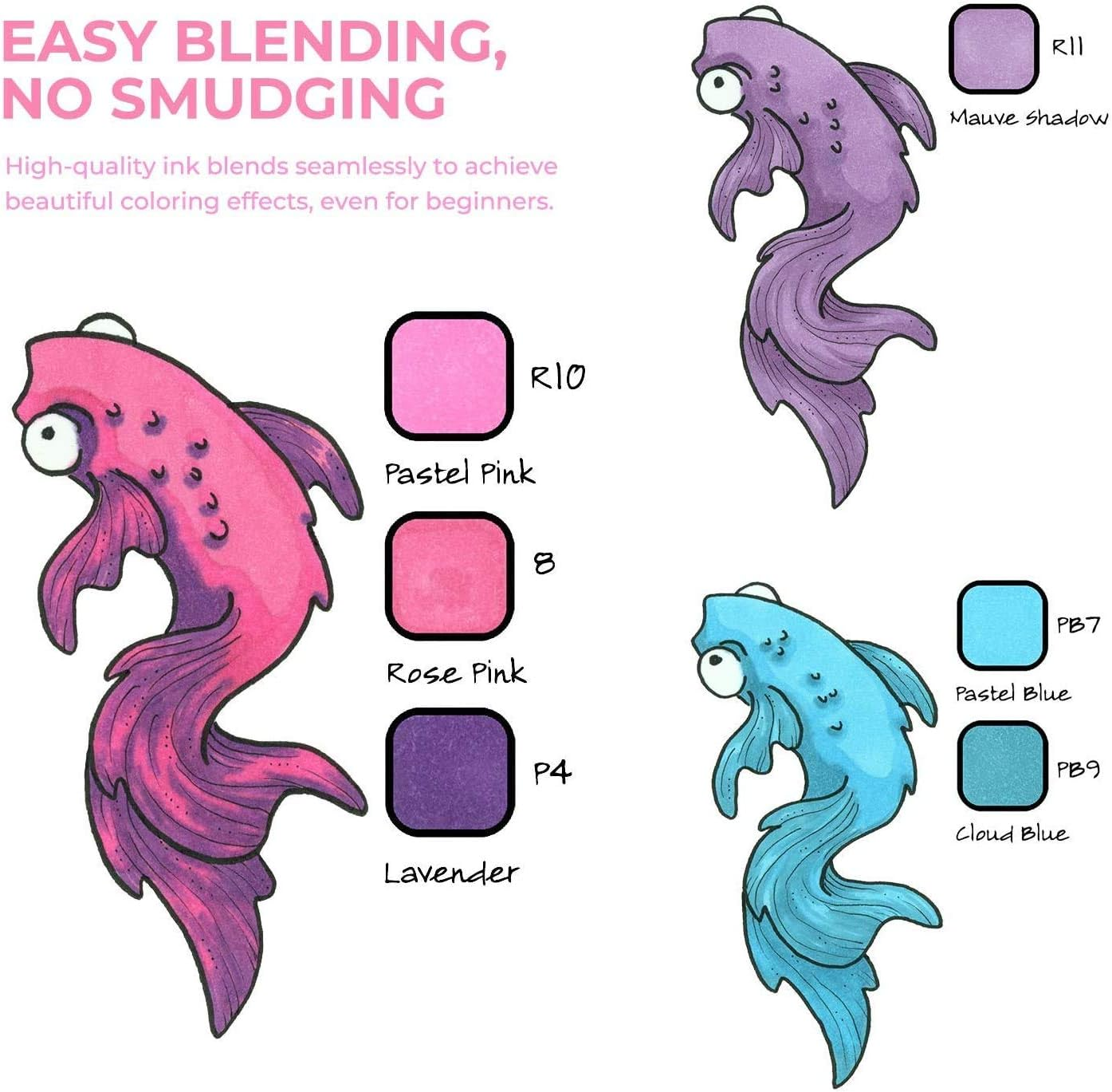 24-Basic-Color Alcohol Art Markers Set, Ohuhu Dual Tip, Brush & Chisel, Sketch Marker, Alcohol-Based Brush Markers, Comes W/ 1 Blender for Sketching, Adult Coloring, and Illustration image number 1