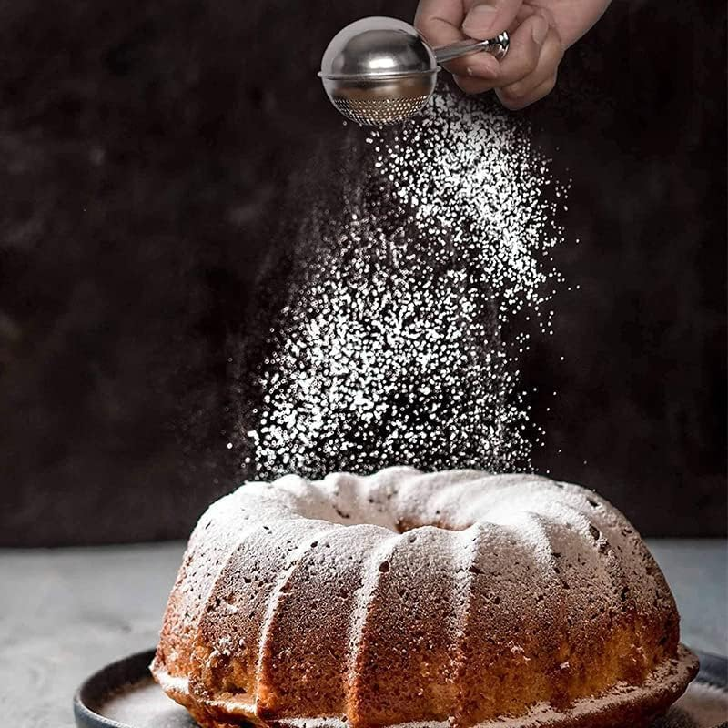 Good Grips Baker&rsquo;S Dusting Wand Flour and Spices for Sugar,2Pcs Powdered Sugar Shaker Duster Flour Dispenser Shaker,Stainless Steel Powdered Sugar Shaker Duster Flour Duster Spices Sugar Shaker Duster image number 6