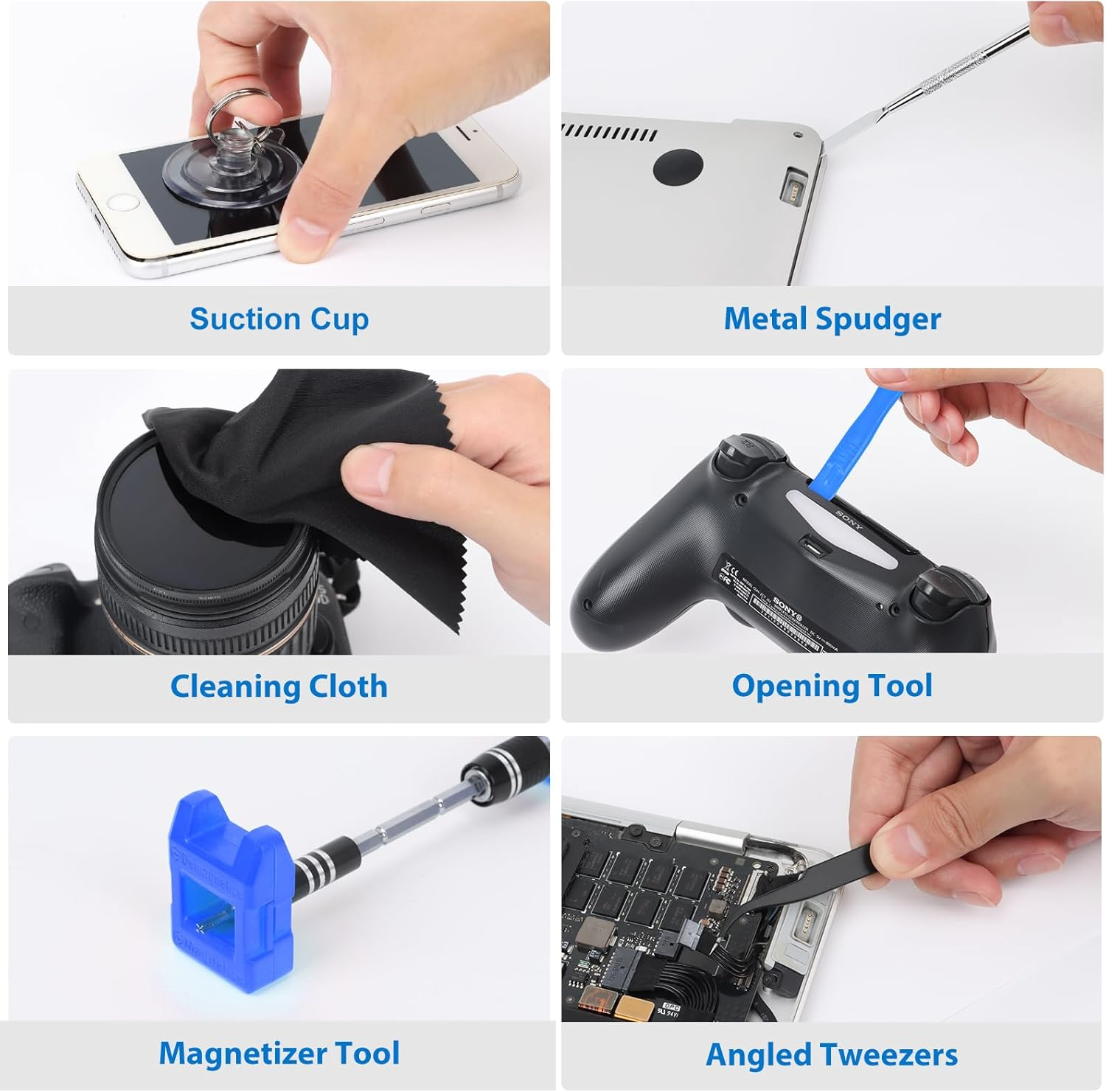 STREBITO Electronics Precision Screwdriver Sets 142-Piece with 120 Bits Magnetic Repair Tool Kit for Iphone, Macbook, Computer, Laptop, PC, Tablet, PS4, Xbox, Nintendo, Game Console image number 3