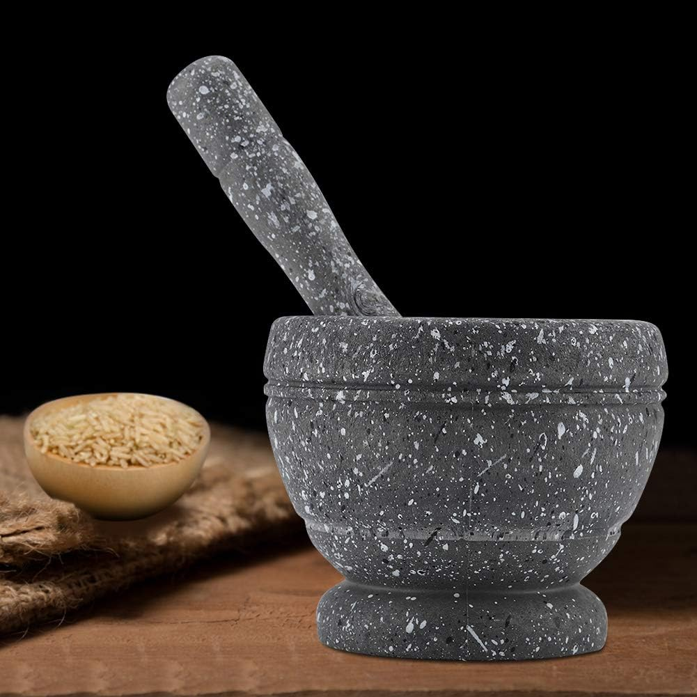 Mortar and Pestle Set, Grinder Bowls, Manual Garlic Grinder, Mortar Pestle Set, Grinding Bowl Kitchen Tool for Spices, Seasonings, Pastes, Pestos