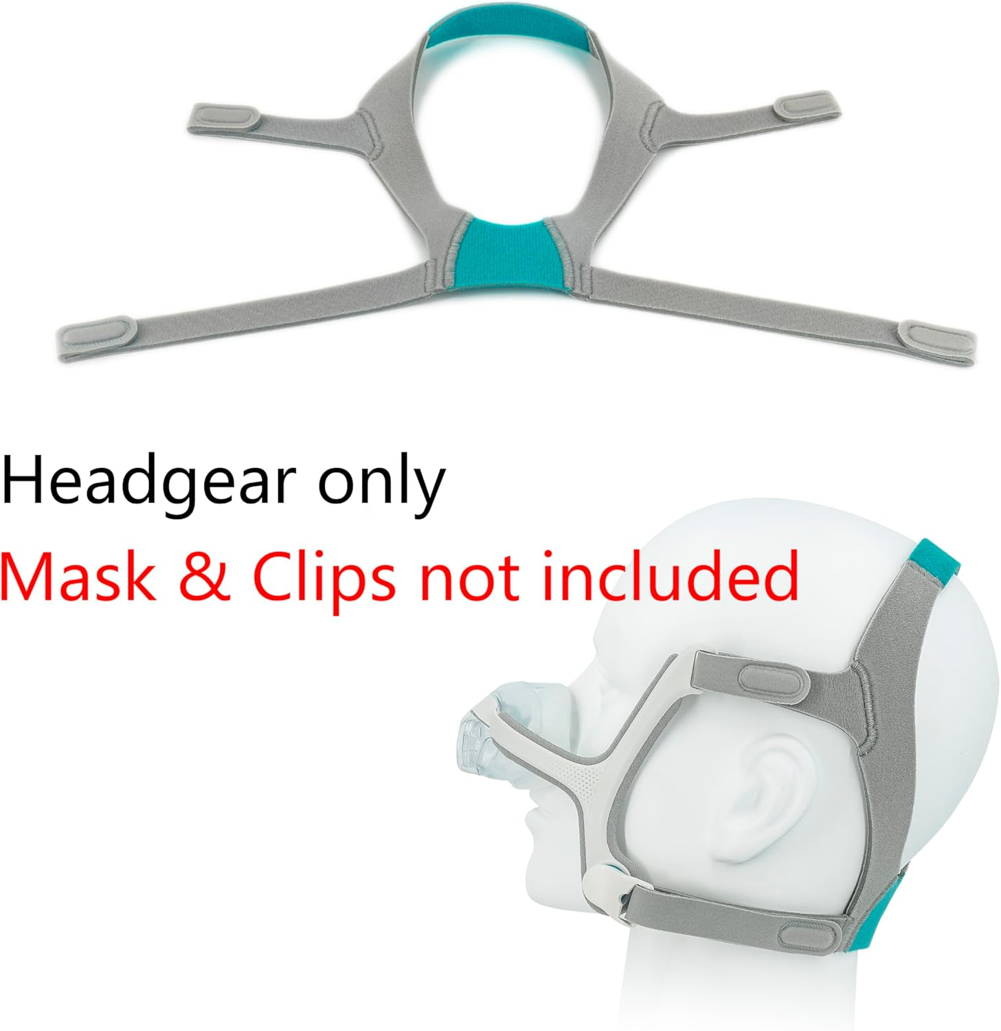 2 Packs N20 Headgear Strap Replacement, Compatible with Airfit N20 (Headgears Only) image number 2