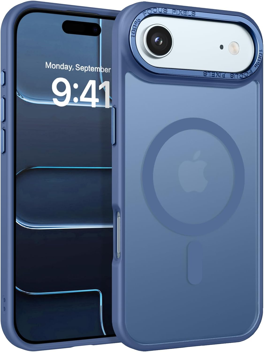 YINLAI Magnetic for Iphone 17 Air Case 6.5-Inch [Compatible with Magsafe] Ultra Slim Matte Heavy Duty Full Body Shockproof Military Grade Protective Bumper Phone Case 17 Air Case,Sky Blue