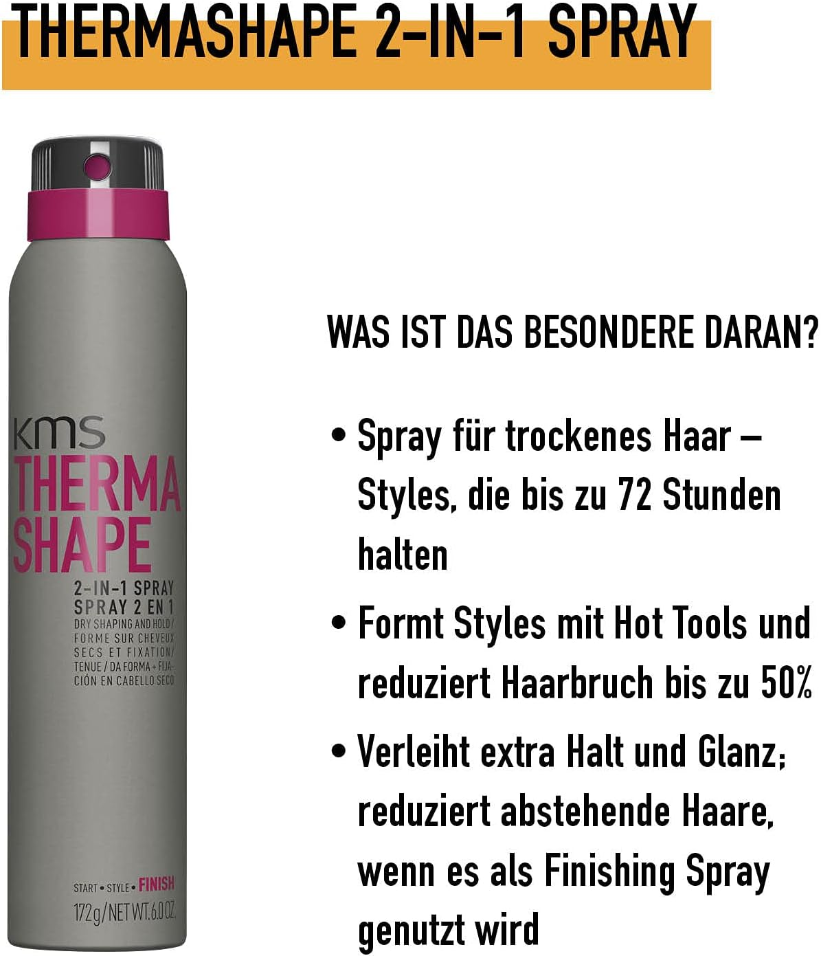 FINISH by KMS Thermashape 2-In-1 Spray 200Ml image number 5