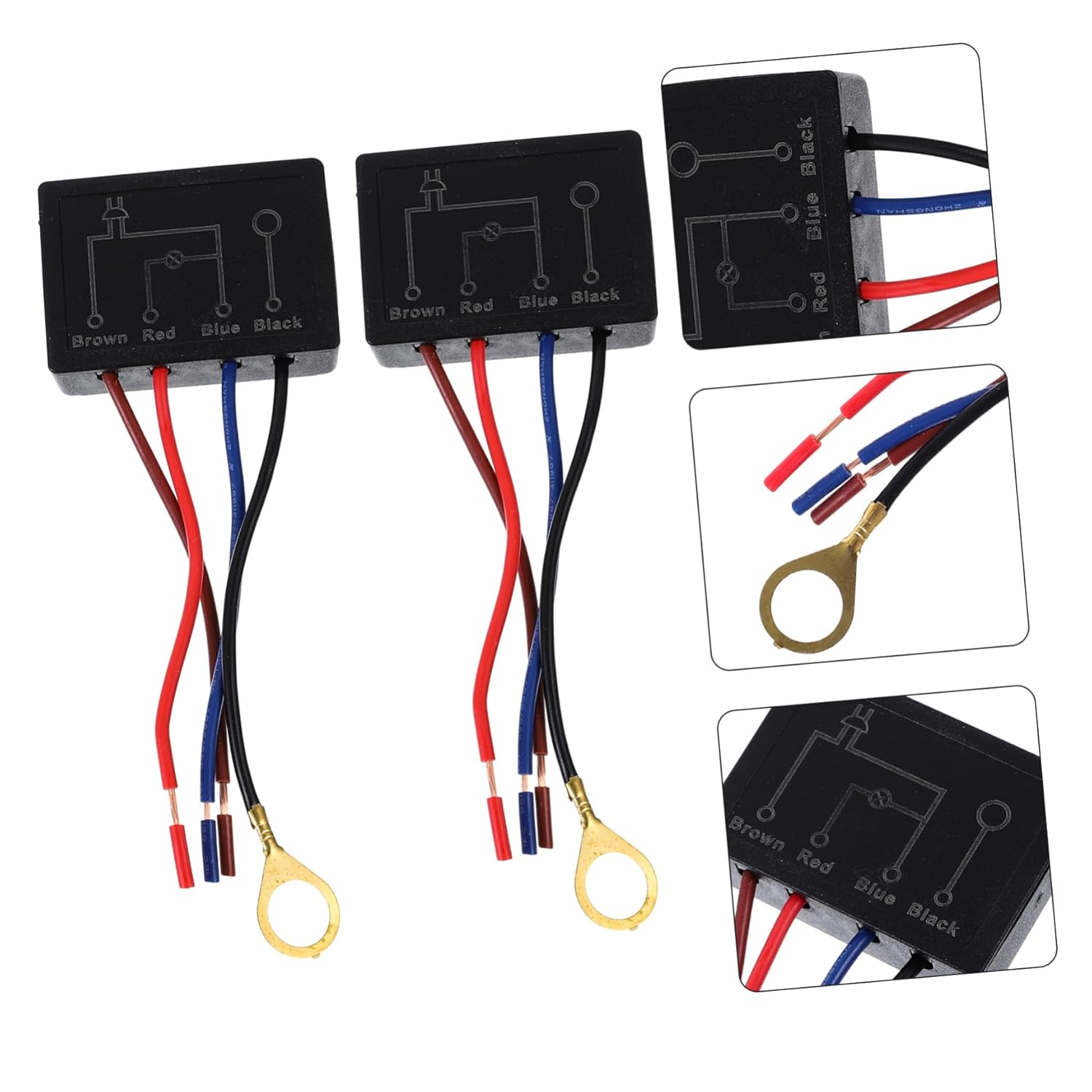 Jojofuny Touch Lamp Dimmer Module 4-Level Touch Control for Table Light Accessories Compatible with Dimmable Led Bulbs Easy Installation