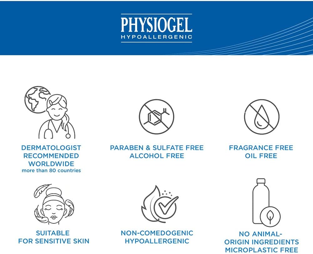 PHYSIOGEL Calming Relief A.I. Body Lotion 200 Ml - Regenerating Body Lotion for Sensitive & Irritated Skin - Gentle Body Lotion to Relieve Itching