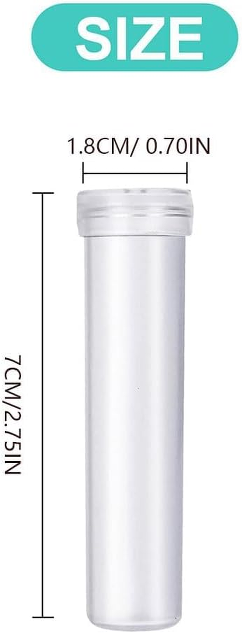 100 Pack Floral Water Tubes,Plastic Water Tubes for Floral Flower Vials for Single Stem Roses,Buds,Bouquets &ndash; Standard Style,(Transparent) image number 3