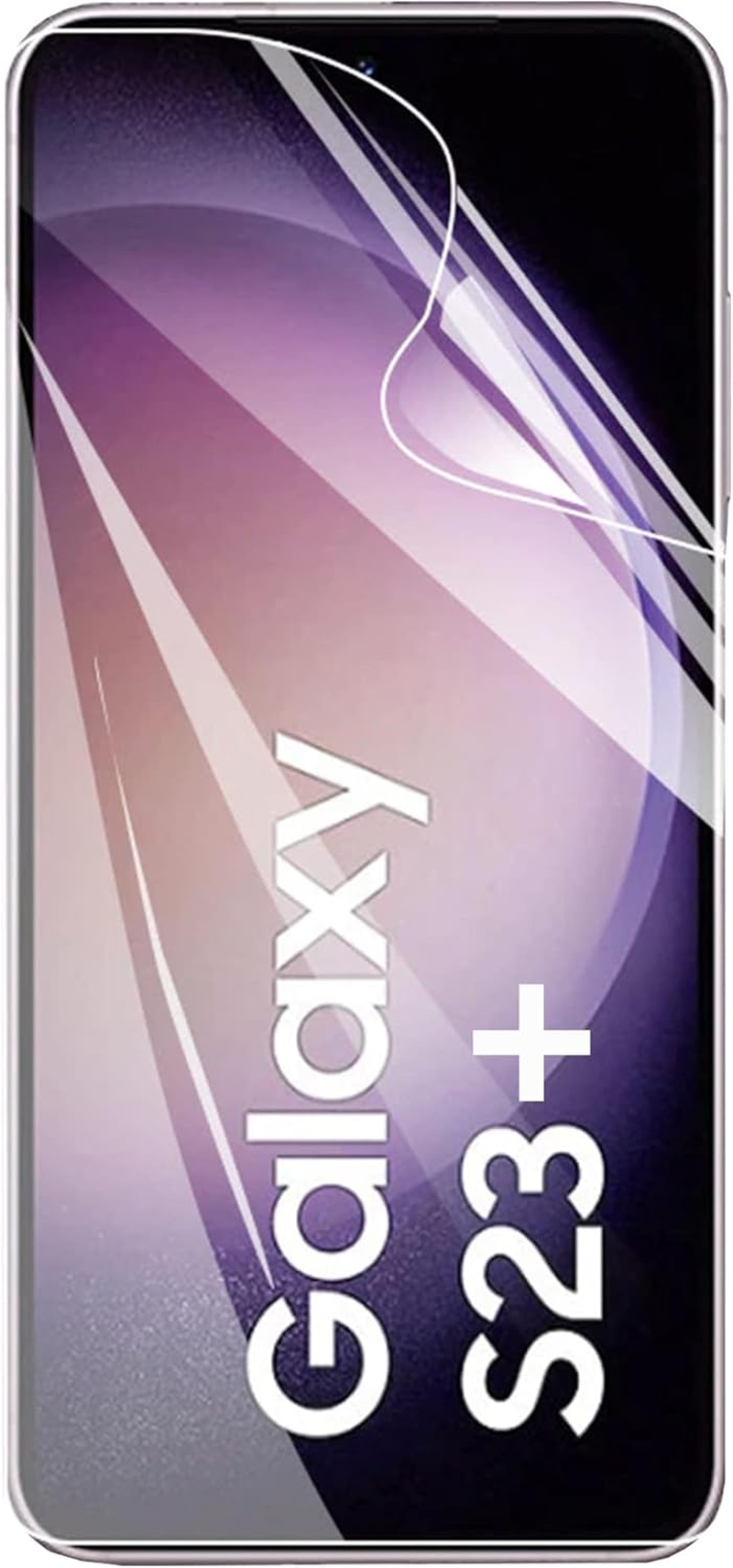 MEZON [3 Pack] Samsung Galaxy S23+ (6.6") Premium Hydrogel Clear Edge-To-Edge Full Coverage Screen Protector Film (Galaxy S23+, Hydrogel) image number 6