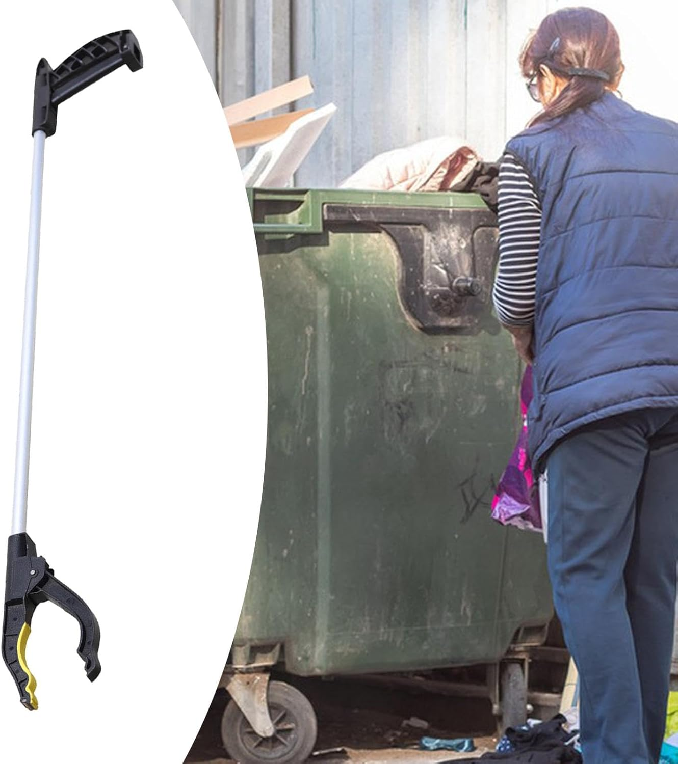 Grabber Reacher Tool Trash Picker Multifunctional Ergonomic Claw Litter Pick up Tool Garbage Clamp for Lawn Elderly Top Shelf image number 3