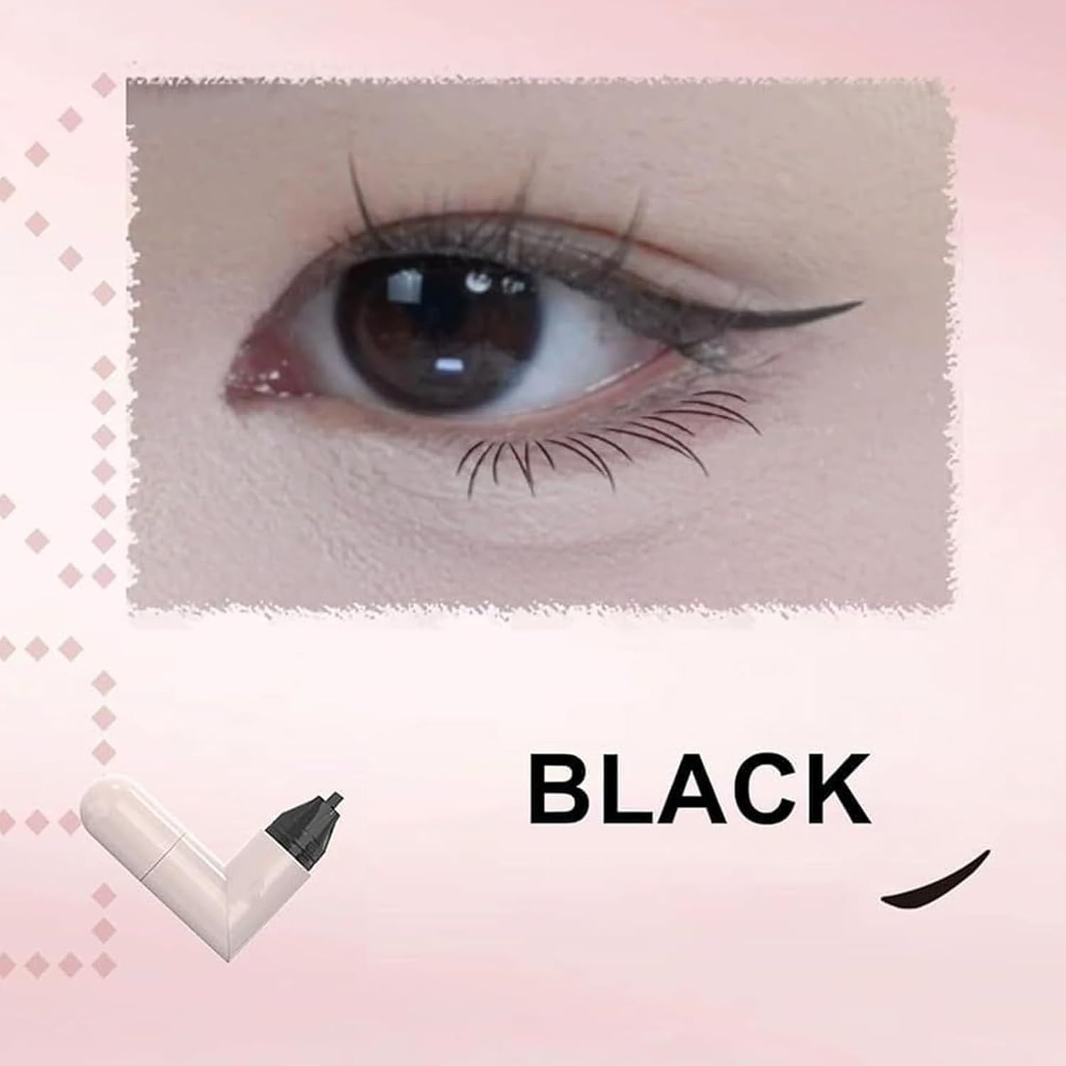 Eye Liner Stamp,Winged Eye Stencil | Double-Ended Waterproof Smudge-Proof Liner Pencil Pen Stamp Long Lasting Makeup Tool for Eyebrow Shaping