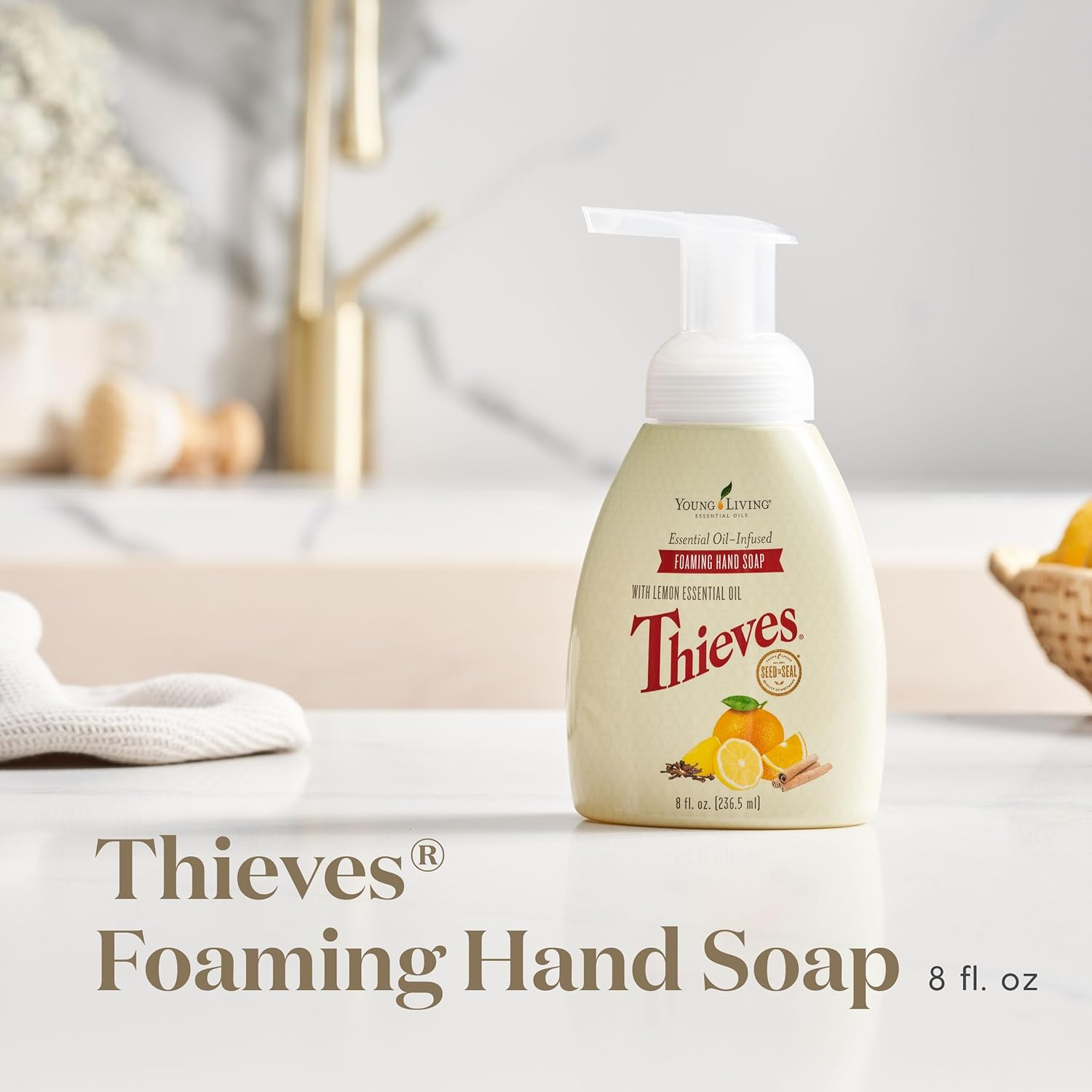 Thieves Foaming Hand Soap 8 Fl Oz. by Young Living Essential Oils image number 1