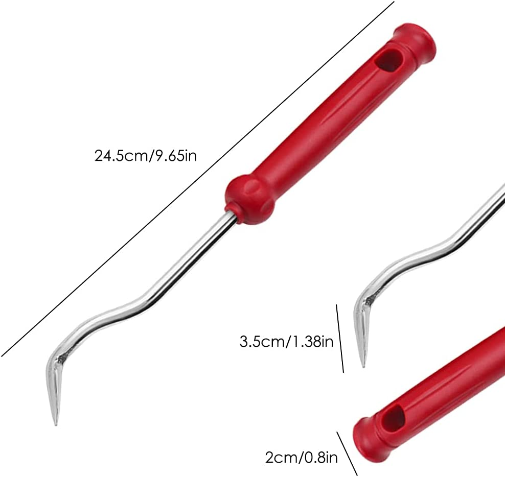 Sourceton Hose Removal Hook Set with Fastener Remover, 3 Pieces Hook and Pick Set Radiator Vacuum Hoses Trim and Transmission O Ring Removal Tools image number 5