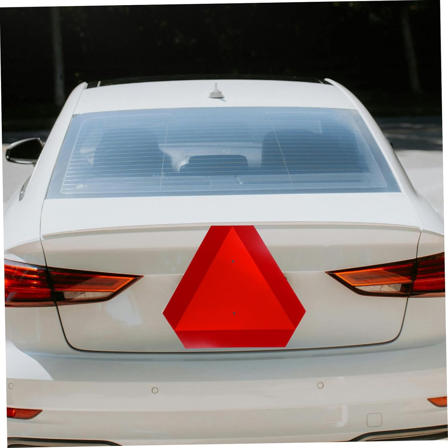 Reflective Triangle Sign for Slow Moving Vehicles Golf Cart Safety Board High Visibility Road Sign image number 3