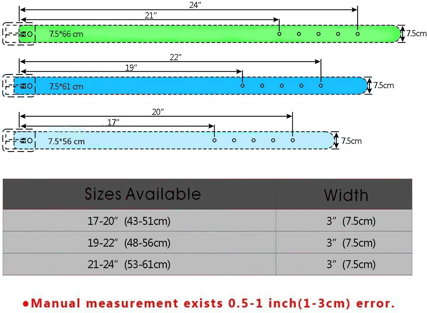 Haoyueer 3" Sharp Spiked Studded Leather Dog Collar for Training,Sports,Walking,Medium,Large,X-Large,For Pitbull,Labrador,Boxer(Black,L) image number 6