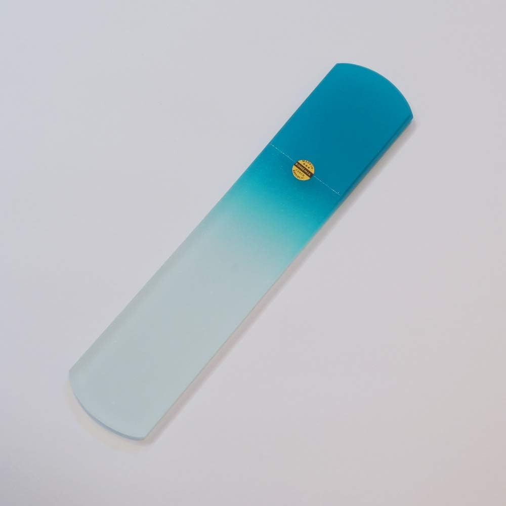 Glass Foot Care File, Heel File, Coarse/Fine, Double-Sided Type, Pastel Blue, Made in the Czech Republic image number 3