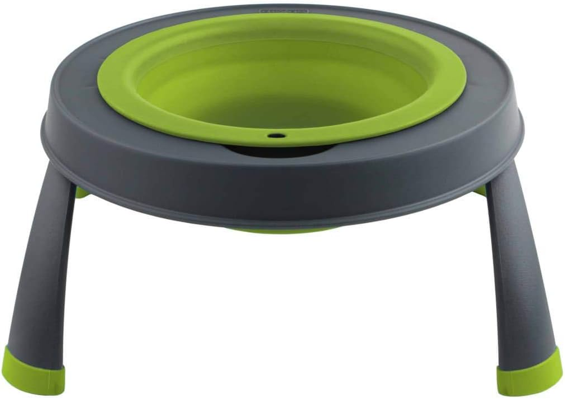 Dexas Pets Single Elevated Pet Feeder/Pet Bowl, I.5 Cup Capacity, Light Gray image number 4