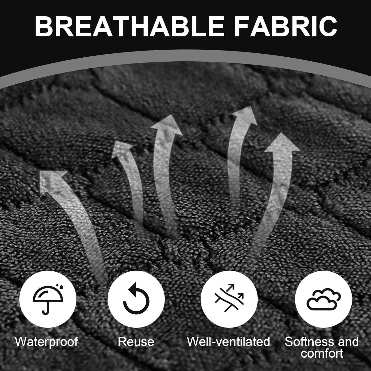 3 Pcs Potty Training Car Seat Protector, Suck Water Anti-Seepage Car Seat Liner image number 3