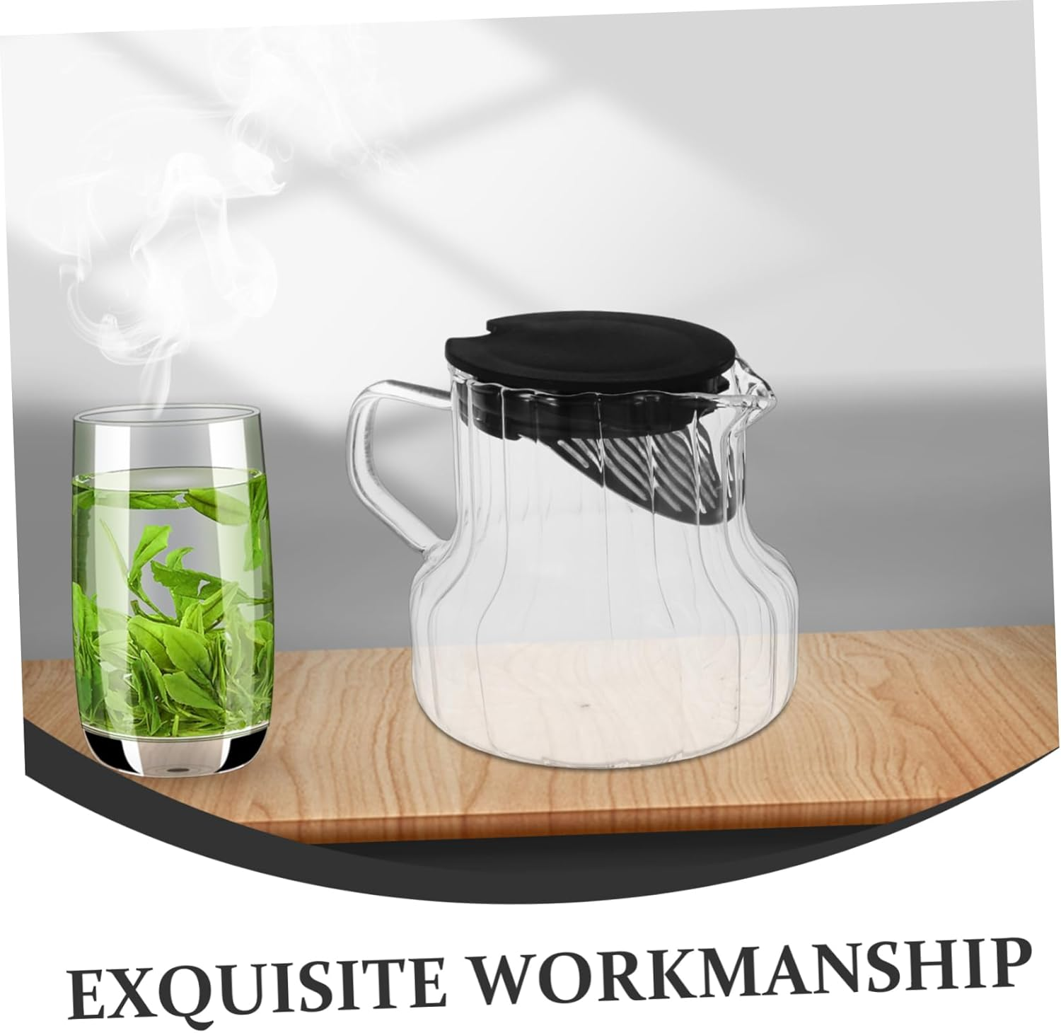 HAKIDZEL Coffee-Kettle Drip Coffee Maker Glass Pitcher Teapot Espresso Machine Pot Carafes Glass Water Kettle Pot Maker for Home Entertaining image number 6