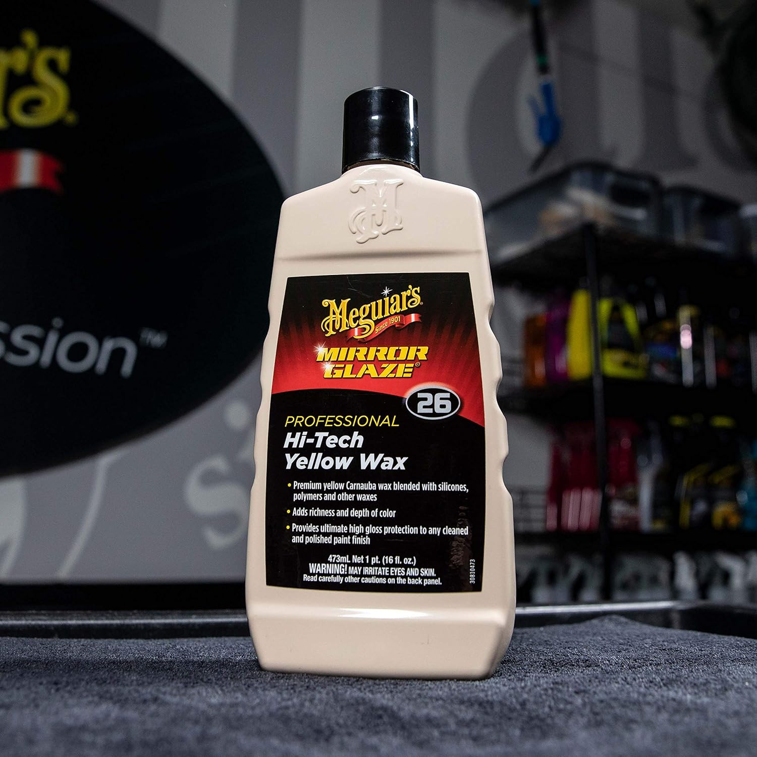 Meguiar'S M26 Mirror Glaze Hi-Tech Yellow Wax - 16 Oz. image number 2