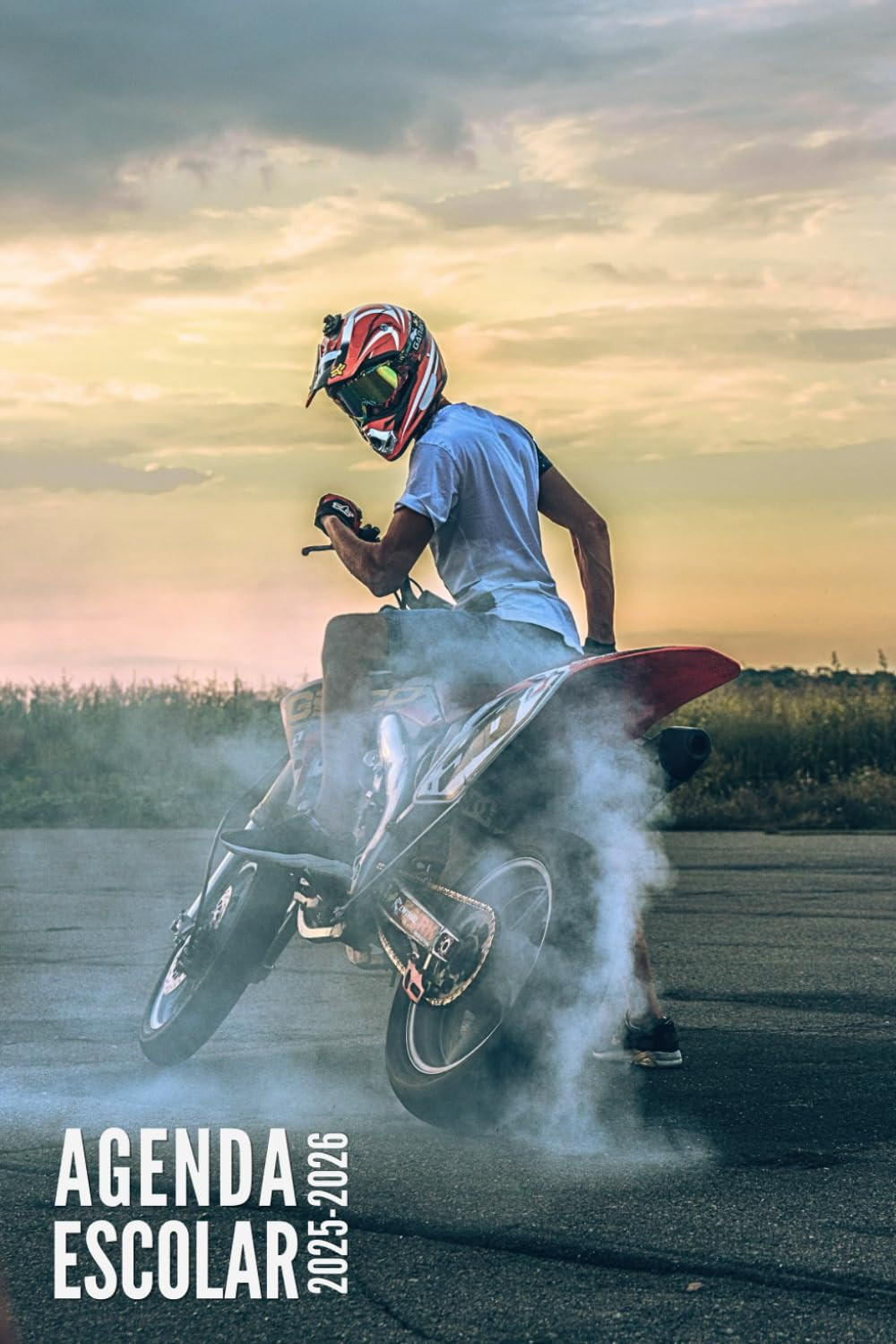 Agenda Escolar 2025 2026: Motocross - Para Ni&ntilde;os, Ni&ntilde;as, Estudiantes, Primaria, Secundaria, Universitario | Con Calendario, Horario, Fecha Para Recordar Y M&aacute;s