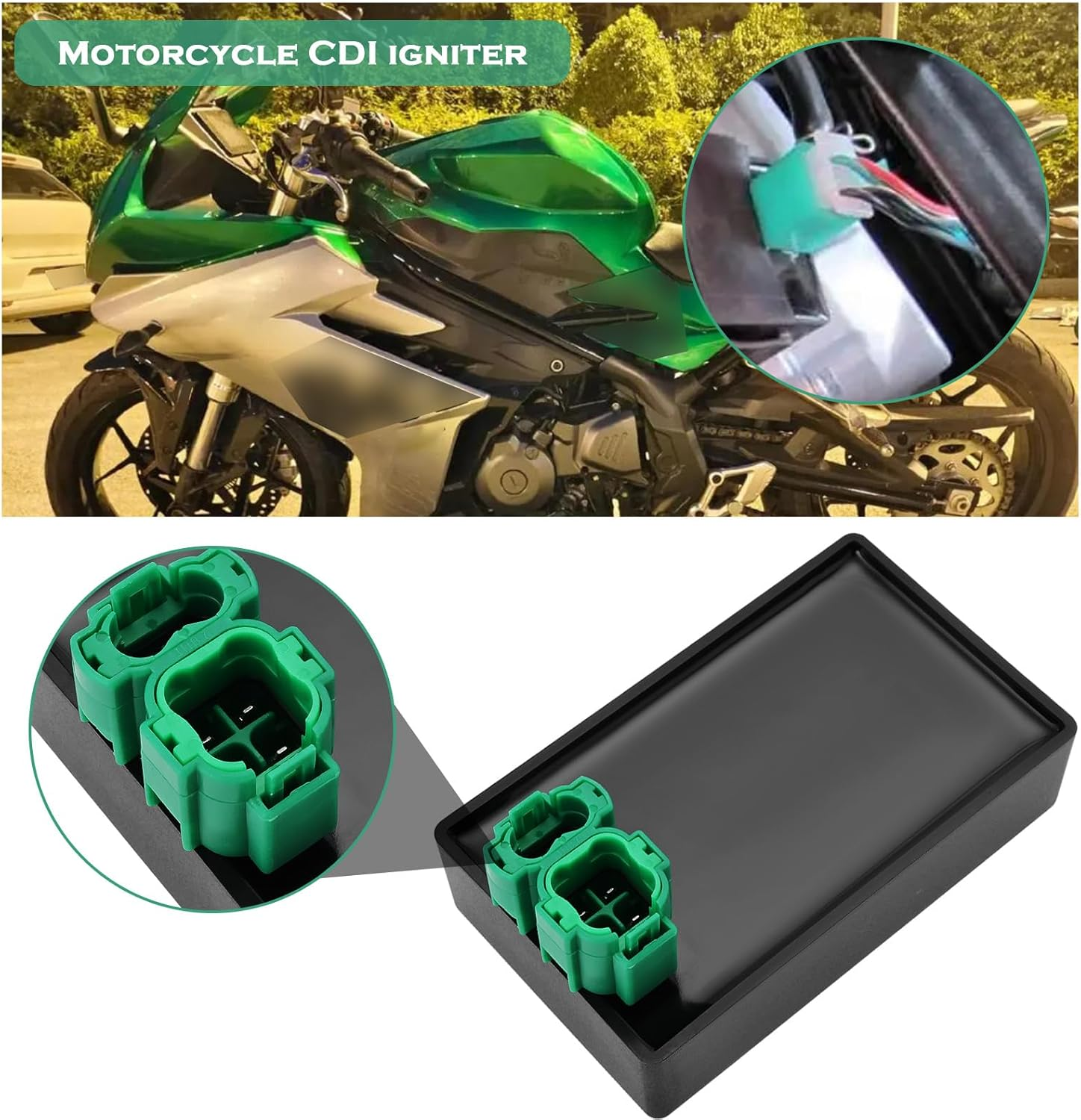 Emagtech 1Pc 6 Pin CDI Ignition Unit Compatible with Kymco Agility 50 Filly Vitality Yager 4 Stroke Scooter Motorcycle Accessories image number 2