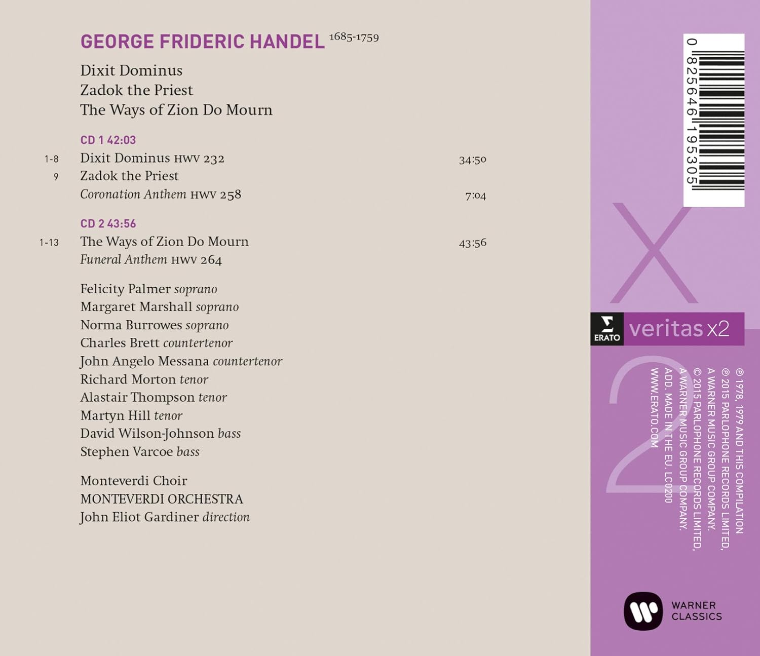 Handel: Dixit Dominus / Zadok the Priest