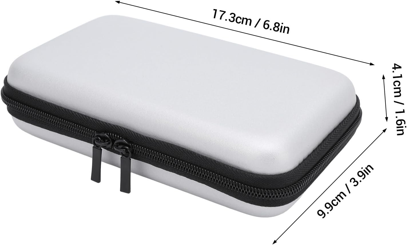 MENDUNER Multifunctional Game Console Carrying Case, for New 2DS XL, 2DS LL, New 3DS, 3DS Console, Game Cartridges and Other Accessories, Travel Friendly (Silver) - Pink image number 7