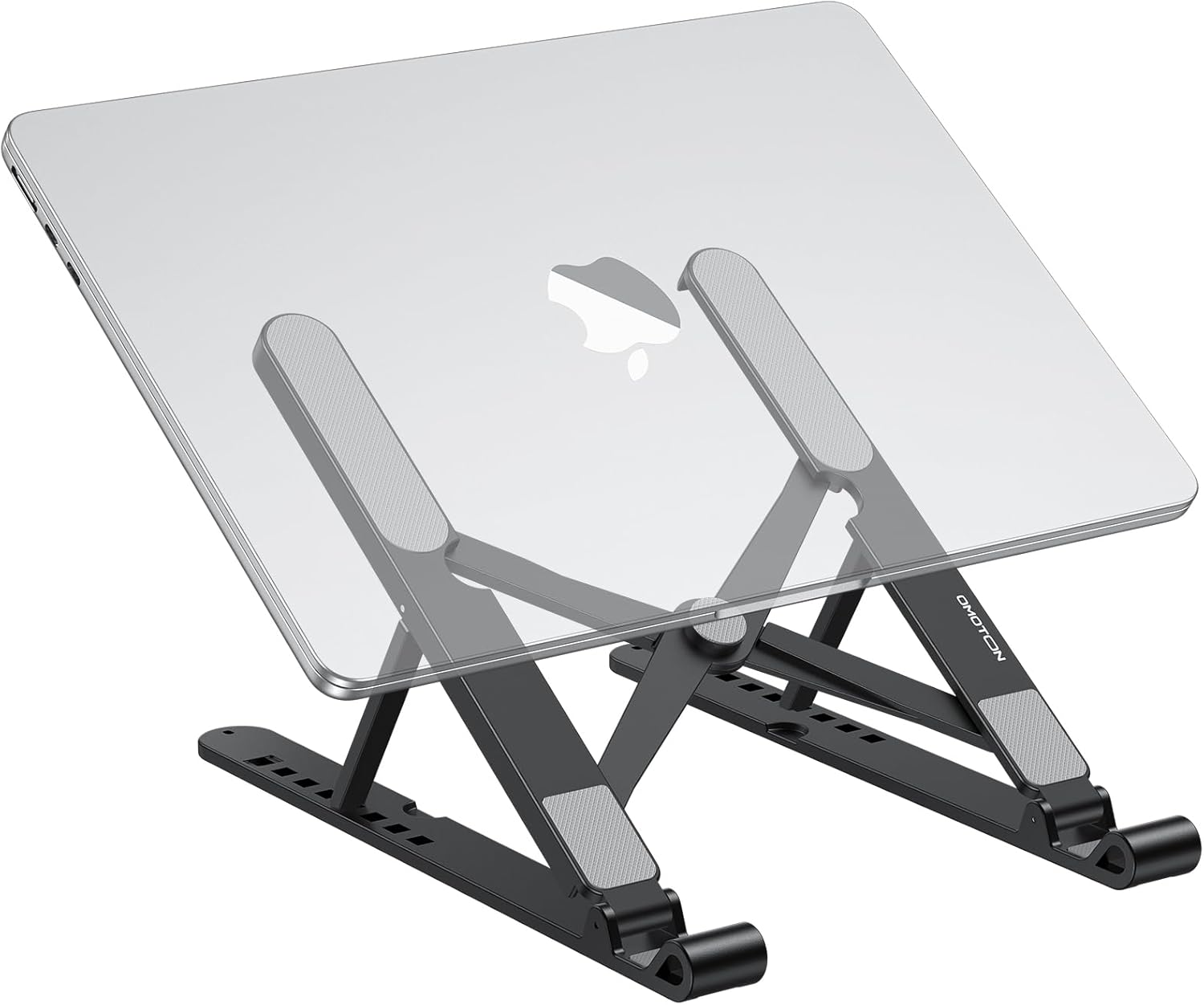 OMOTON Laptop Stand for Desk, Portable Computer Stand for Laptop Adjustable Laptop Riser Folable PC Holder Compatible with All Laptop and Tablet up to 15.6&rdquo; image number 6