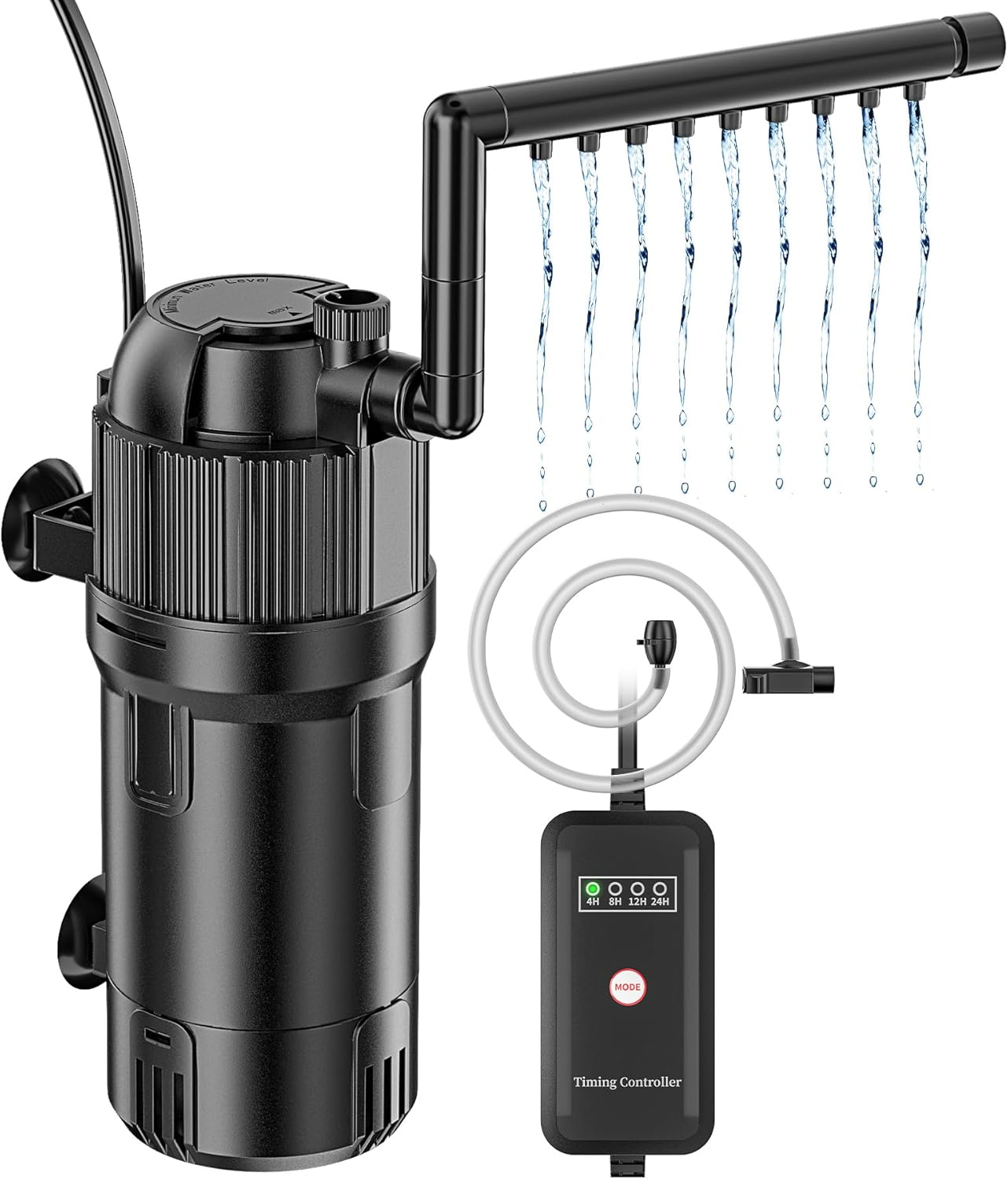 Forever Speed 5-In-1 Internal Fish Tank Filter with UV 3 Watt, Aquarium Filter Pump Adjustable Flow Rate 500L/H for 40-120L Aquariums image number 3