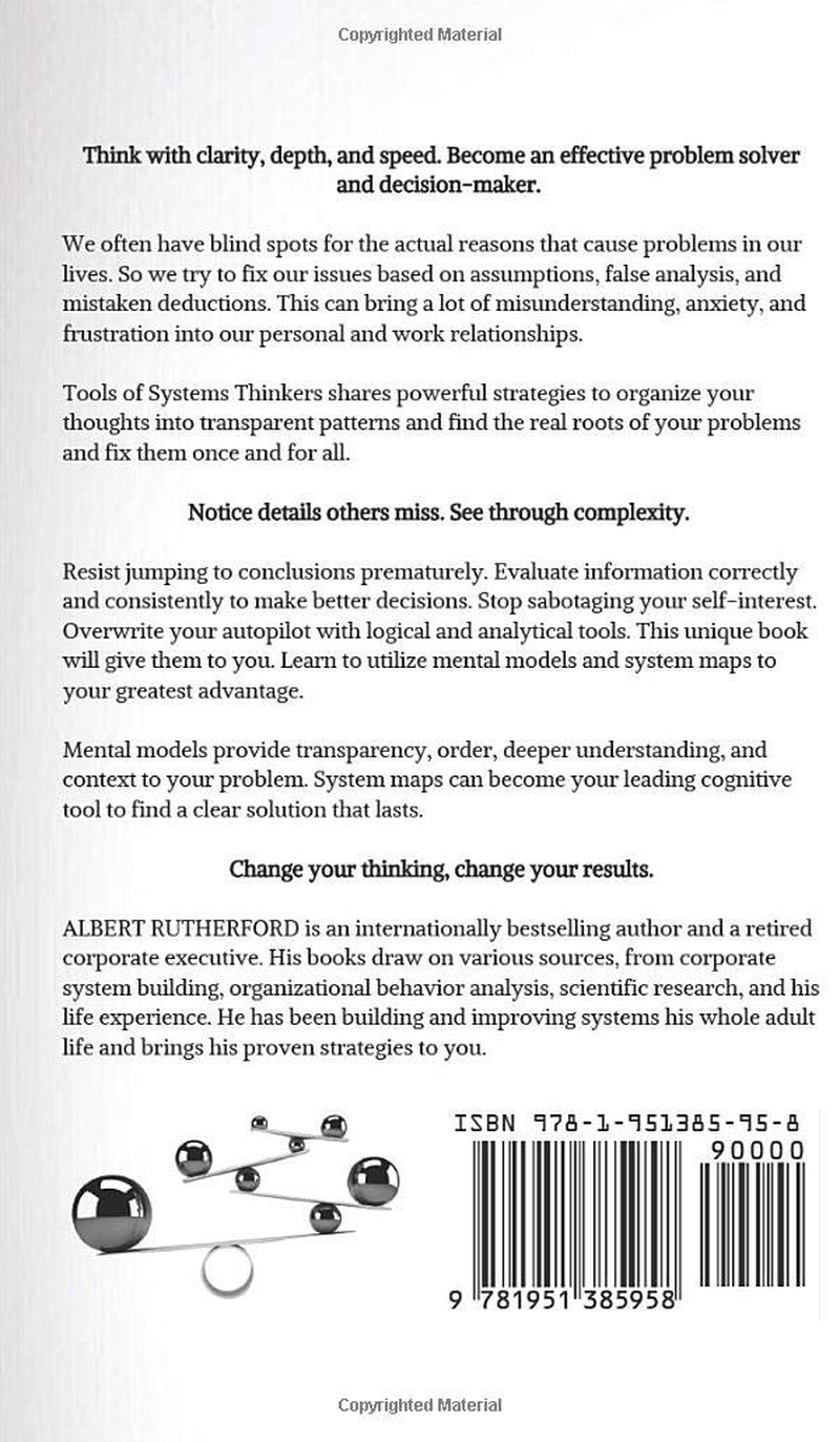 Tools of Systems Thinkers: Learn Advanced Deduction, Decision-Making, and Problem-Solving Skills with Mental Models and System Maps. image number 1