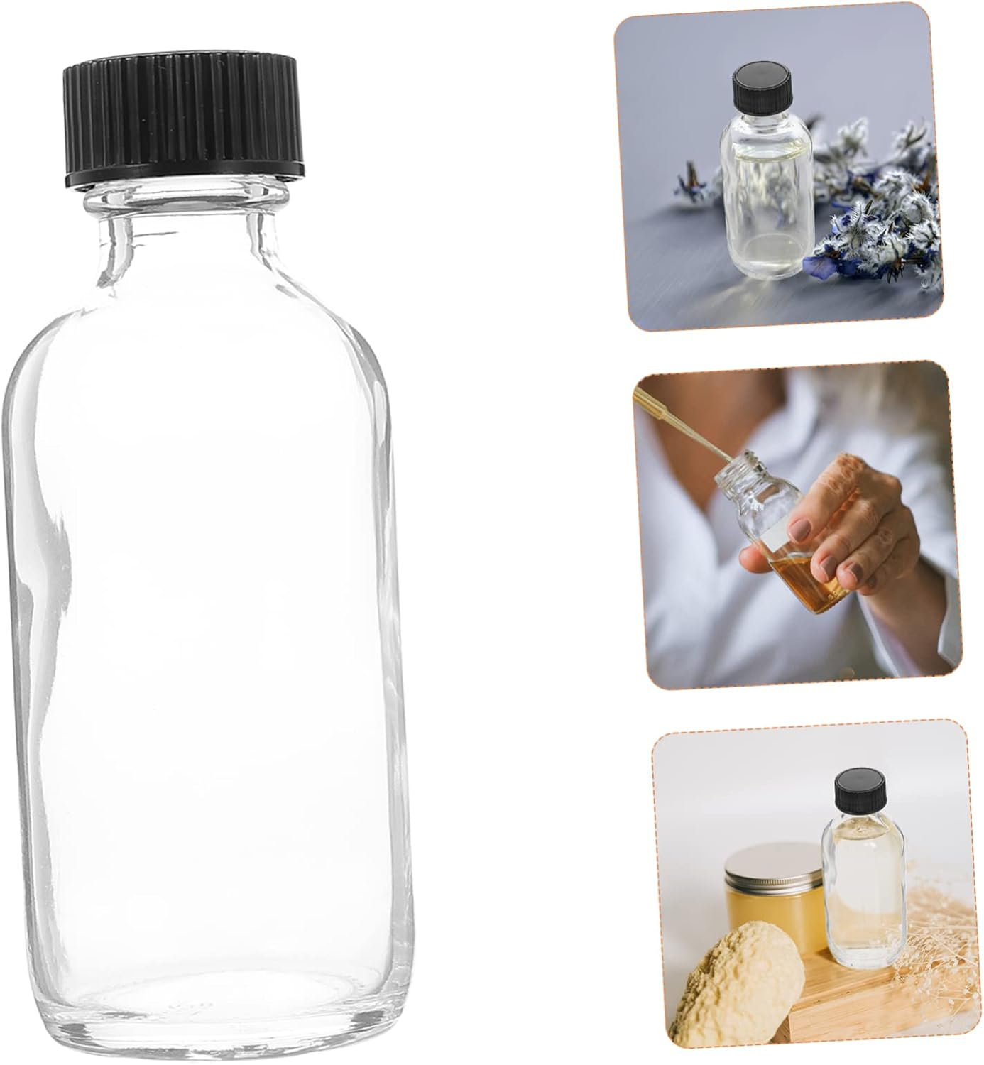 STOBAZA 15Pcs Essential Oil Vials Glass Bottles Perfume Bottle for Travel Multipurpose Small for Makeup