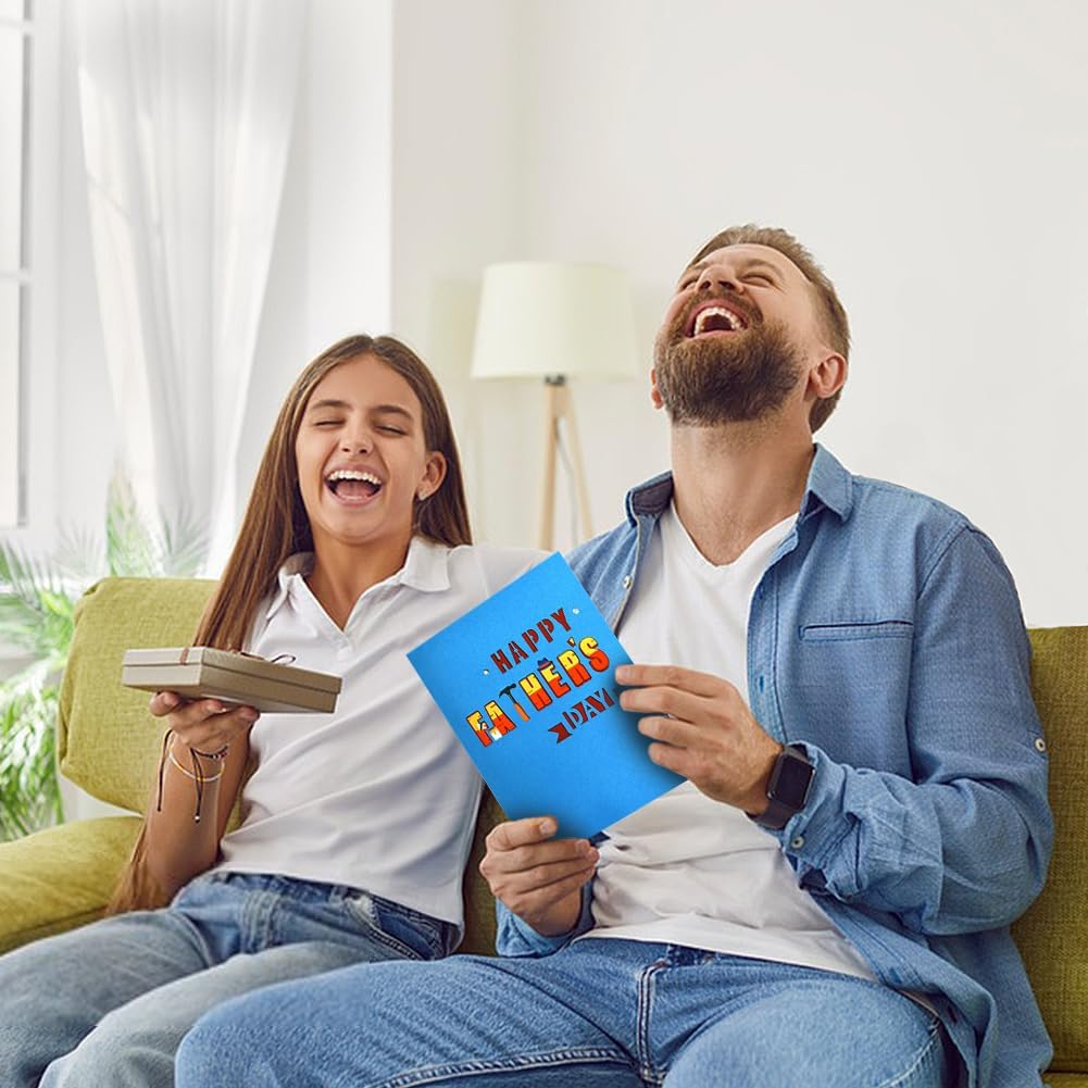 Pop up Fathers Day Card,Kiwinvou Father'S Day Card for Men, Dad, Husband, Grandpa, Him, Best Father Gifts Ideas (Happy Father'S Day) image number 1
