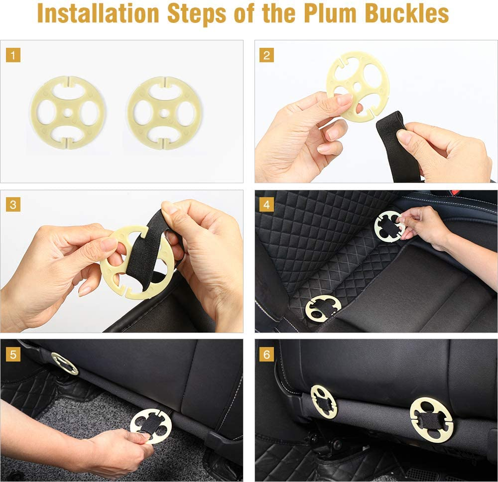 Tsumbay Car Seat Cushion Pressure Relief Memory Foam Seat Cushion Comfort Seat Protector for Car Driver Office/Home Chair Seat Cushion with Non Slip Bottom - Black image number 1