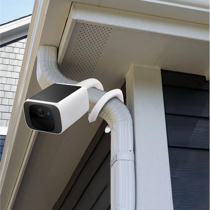 1Pack Flexible Twist Mount for Eufy Solocam S220/C210,Eufycam 2C/2C Pro,3/S330,Ring Stick up Cam & Ring Outdoor Cam Plus,Wyze,Nest,Gooseneck Mounting Bracket to Attach Your Camera Anywhere - White image number 6