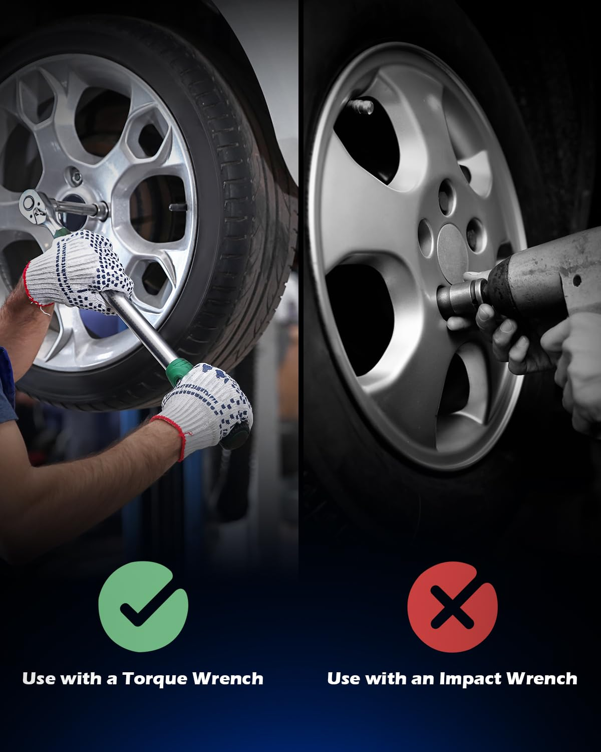 Orion Motor Tech M14X1.5 Lug Nuts, Cone Seat Lug Nut Set with 7/8" Hex, 14X1.5Mm Wheel Lug Nuts Compatible with Buick Dodge Cadillac Chrysler Chevy Silverado, GM 9596070 611-236, Set of 24, Chrome image number 1