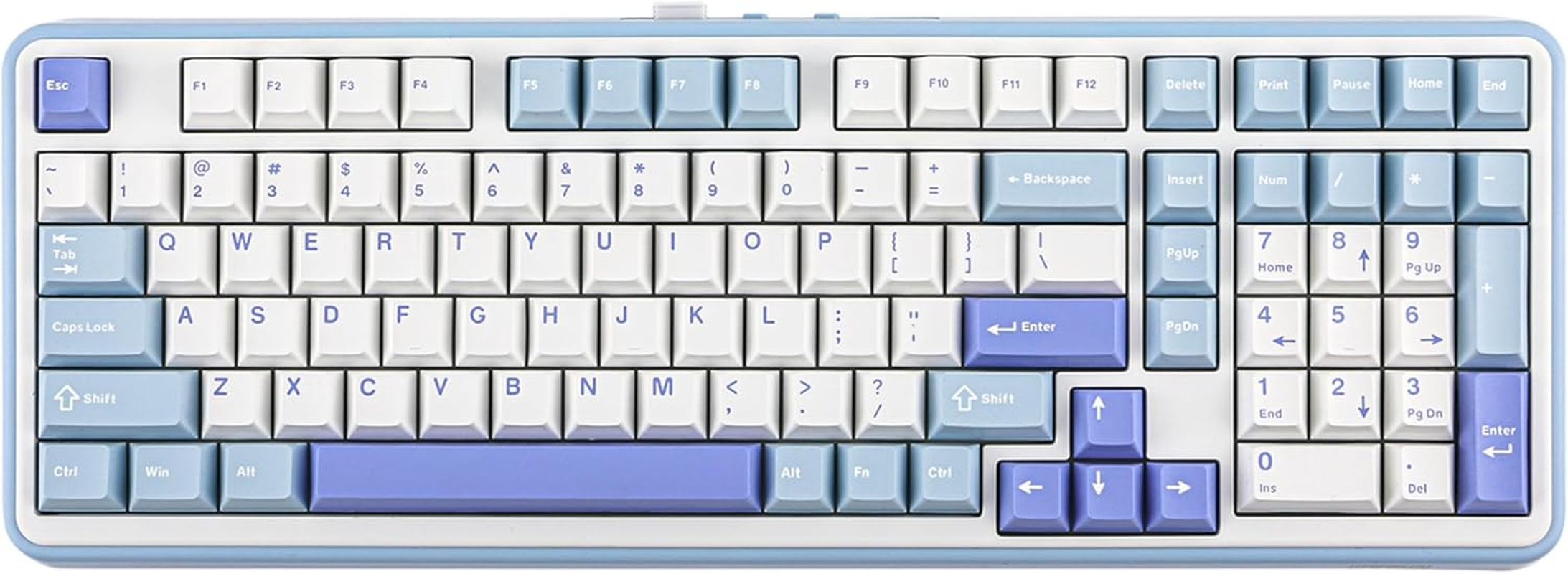 EPOMAKER TH99 Tri-Mode Wireless Mechanical Keyboard, Hot Swappable Custom Keyboard, RGB Gaming Keyboard with Numpad, Gasket Creamy Keyboard for Pc/Mac/Office/Gaming (Black)