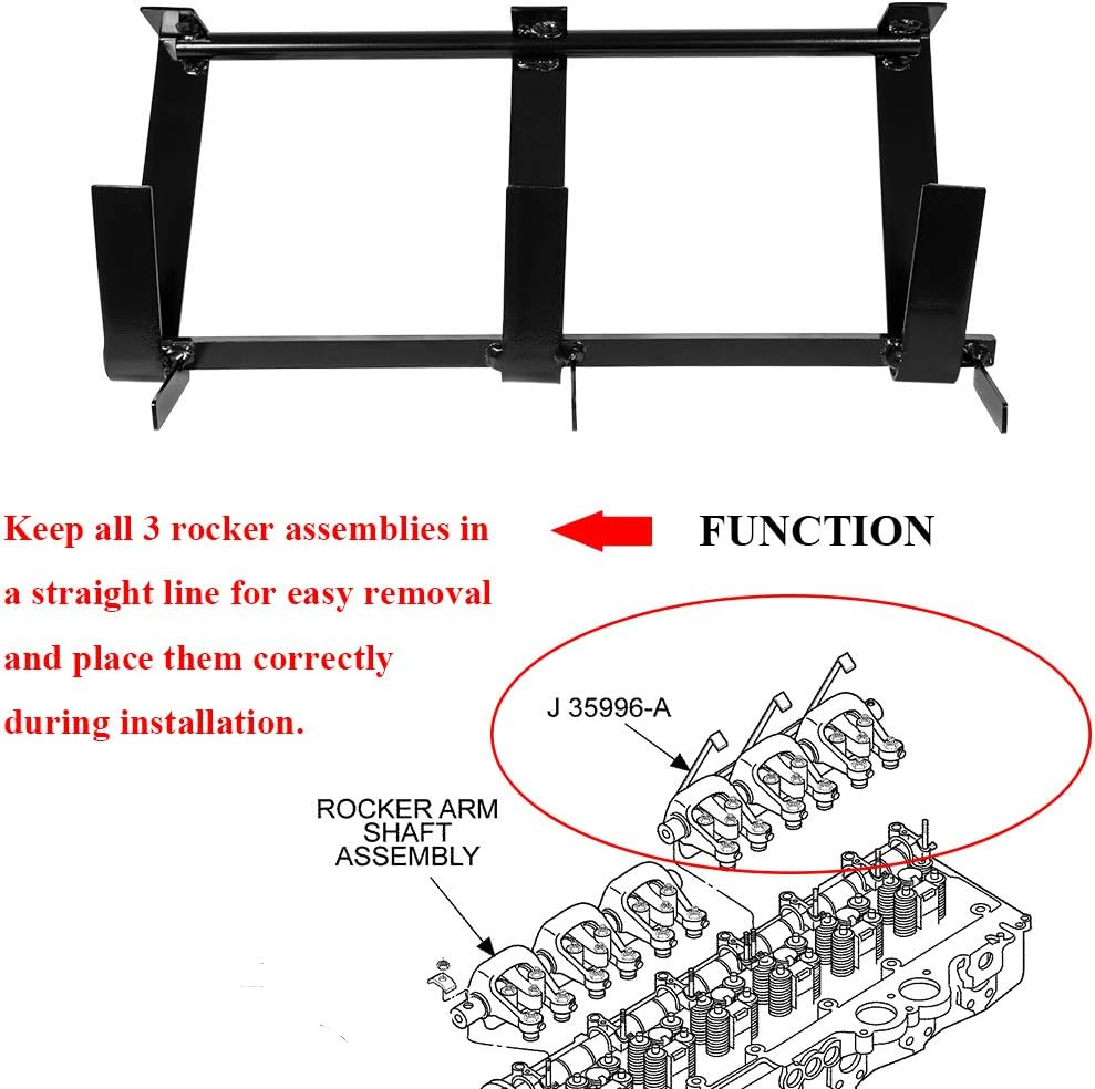 Yoursme J-35641-A Cylinder Head Lift Bracket Tool & J-35996-A Rocker Arm Lifter Fit for Detroit Diesel 60 Series