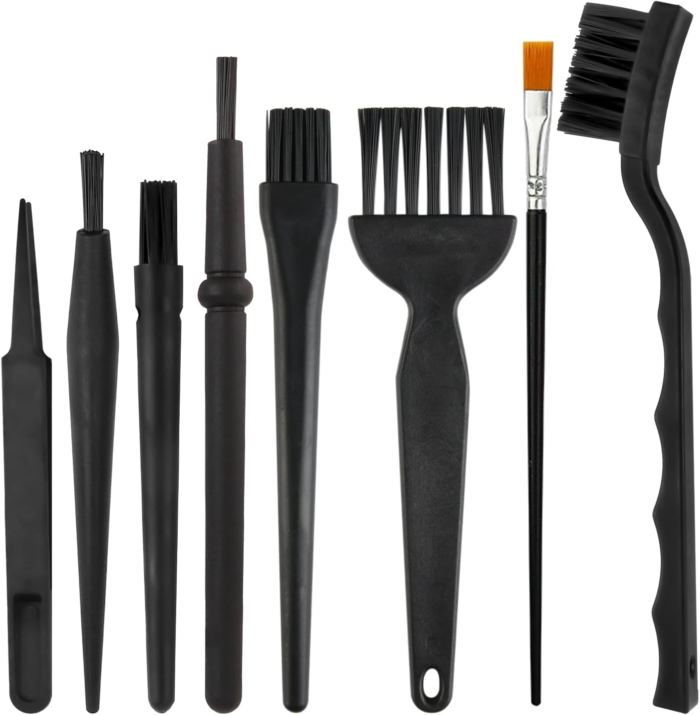 8 Pcs Multi-Purpose Brushes - Computer Cleaning Brush Kit with anti Static Brushes, Perfect for Keyboards, Laptops, Pcs, Car Interiors & Window Tracks image number 3