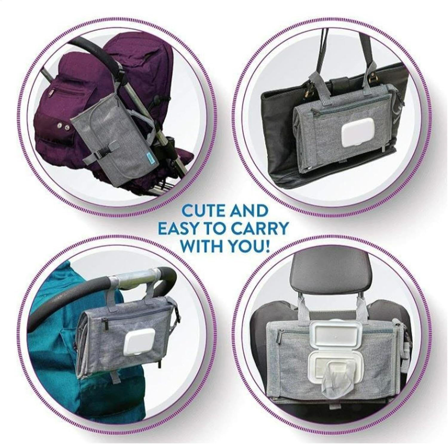 Diaper Change Pad, Portable Changing Mat, Outdoor Diaper Pad, Reusable Diapering Station, Waterproof Changing Pad, Reusable Compact Changing Station, Waterproof Changing Pad for Girls and Boys image number 6