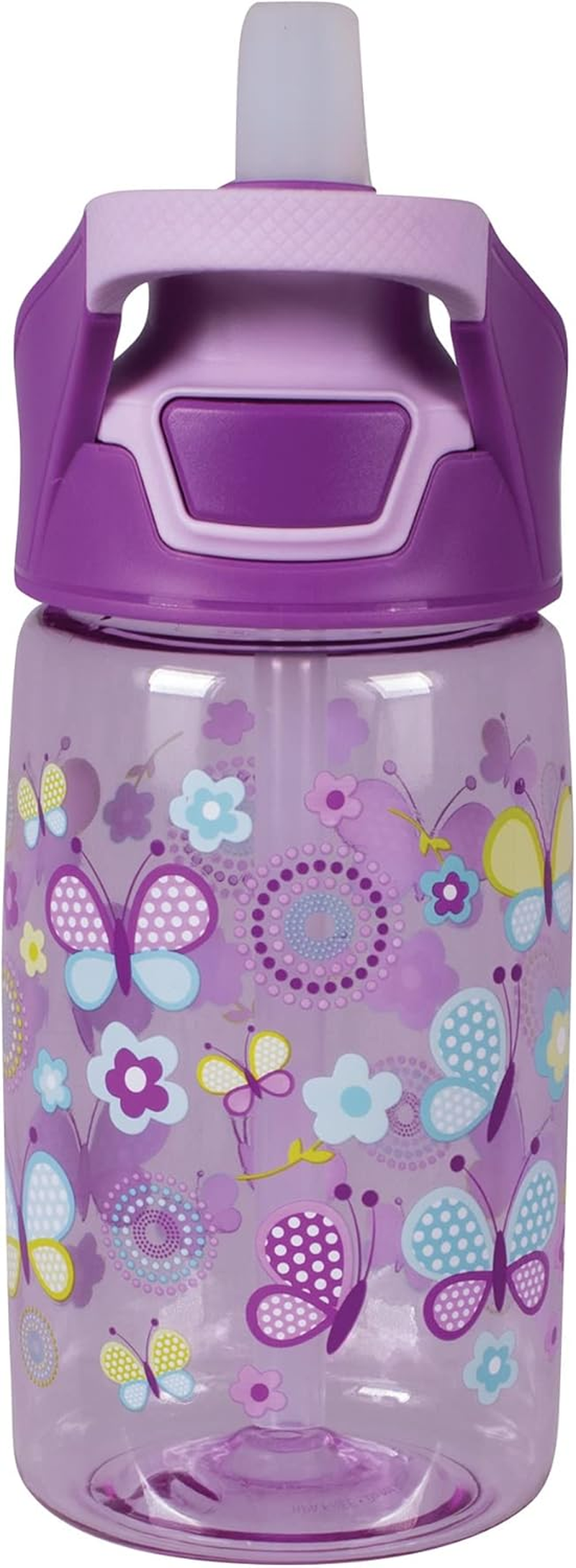Avanti Yumyum Kids Autospout Tritan Drink Bottle, 450Ml, Butterflies - Dinosaur Parade image number 4