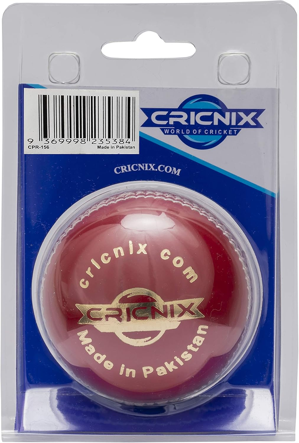 Cricnix Cricket Ball Elite Red Leather 142G (1-Pack/3-Pack/6-Pack) for Women or Juniors Match image number 3