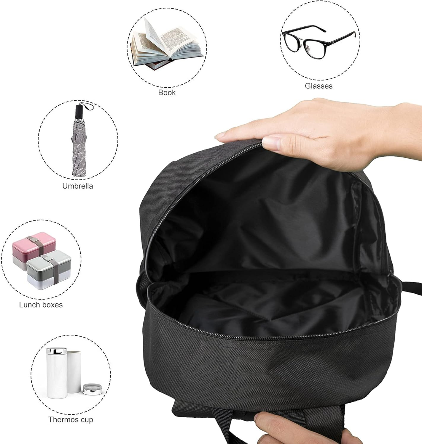 Tropicallife Marble Texture Pattern Backpack for Boys and Girls Water Resistant Preschool Backpack Lightweight Bookbags Camping Travel School Shoulder Bag, Multi