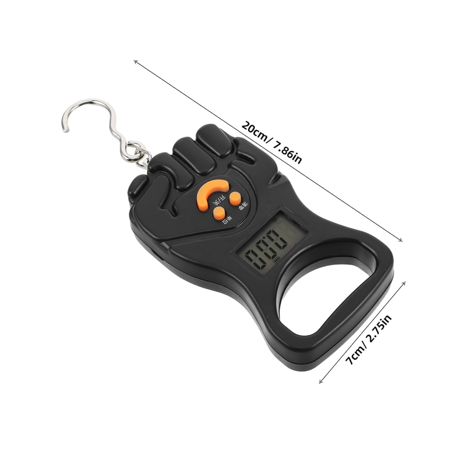 FRCOLOR Digital Handheld Luggage Scale Portable Precision Weighing Hook Scale for Travel Fishing and Kitchen Use Lightweight and Compact Design for Accurate Measurements