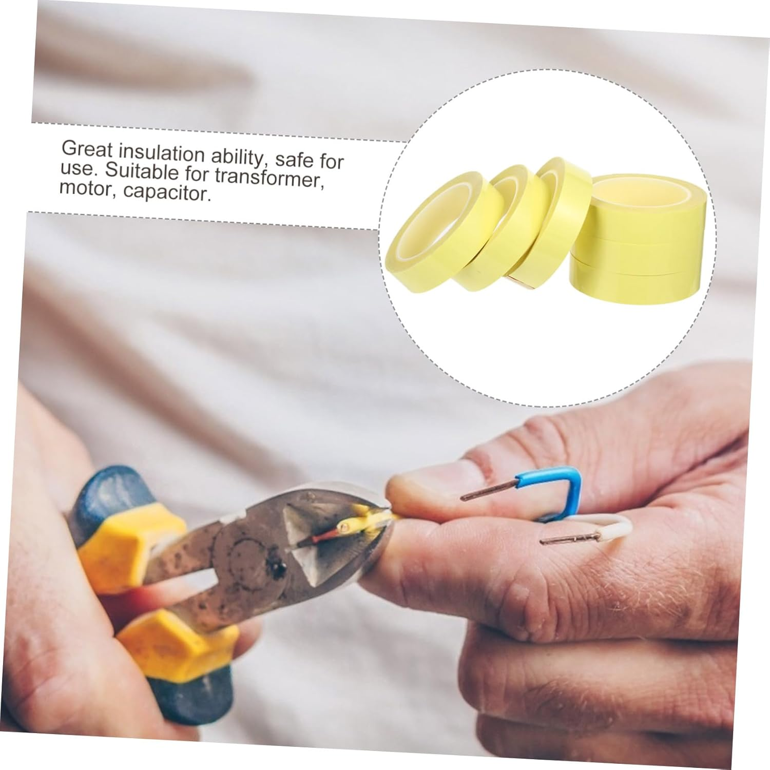 SOLUSTRE 6Pcs Strong Double Sided Adhesive Tape Mara Tape Insulation Heavy Duty Positioning Random Color image number 6