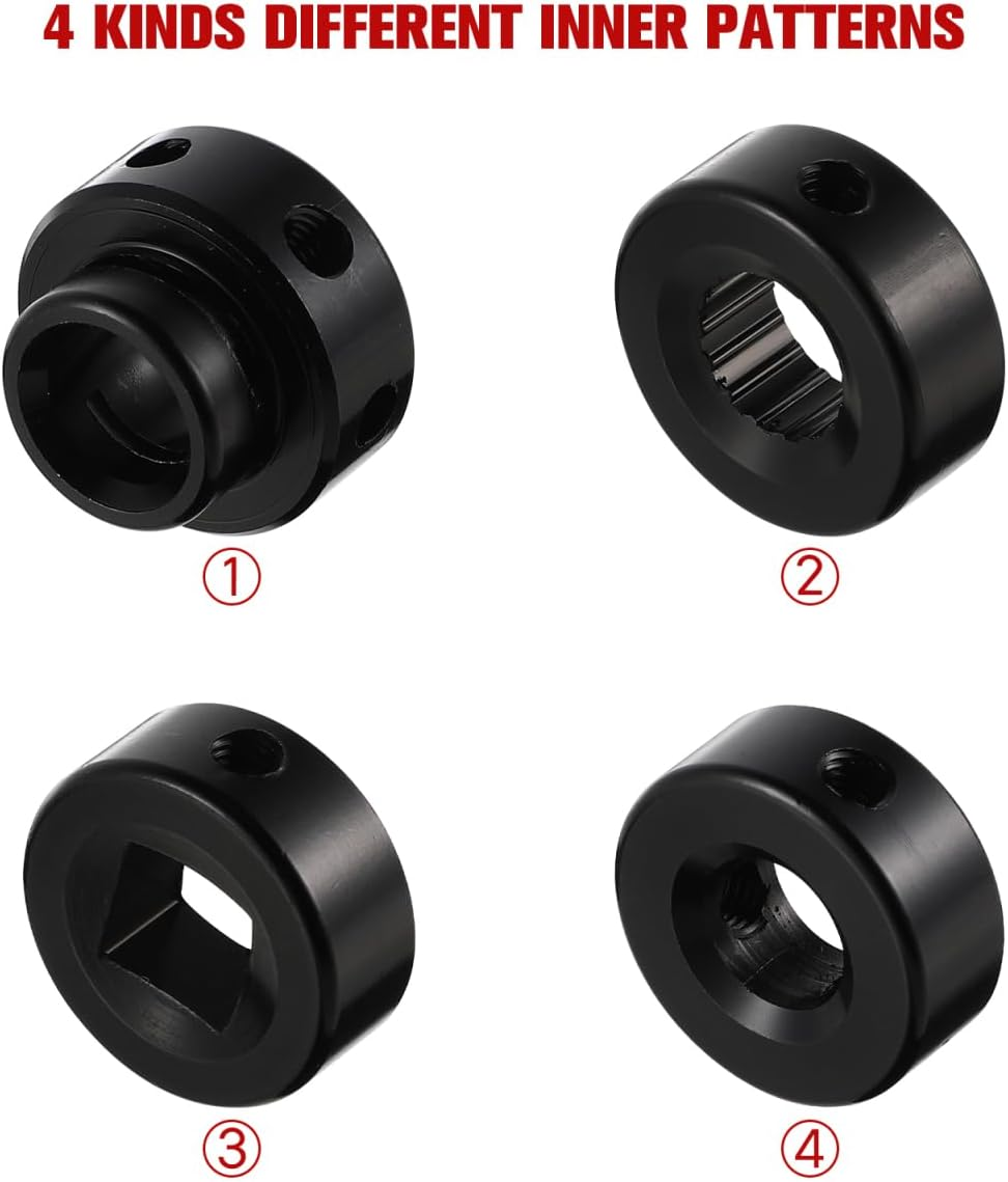 1 Set Car Doors Crank Handle Aluminum Winder Crank Car Window Crank Handle Window Winder Crank Handle Replacement Universal Window Crank Door Knob Opener Cranks Kit Colorado Lift image number 3