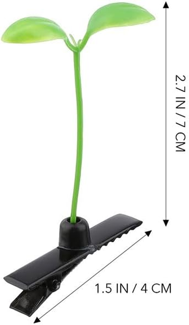 TOPPERFUN Pack of 60 Sprout Clips Funny Hair Clips for Parties, Cosplay and Everyday Hair Lengths Safe and Creative Hairstyles image number 1