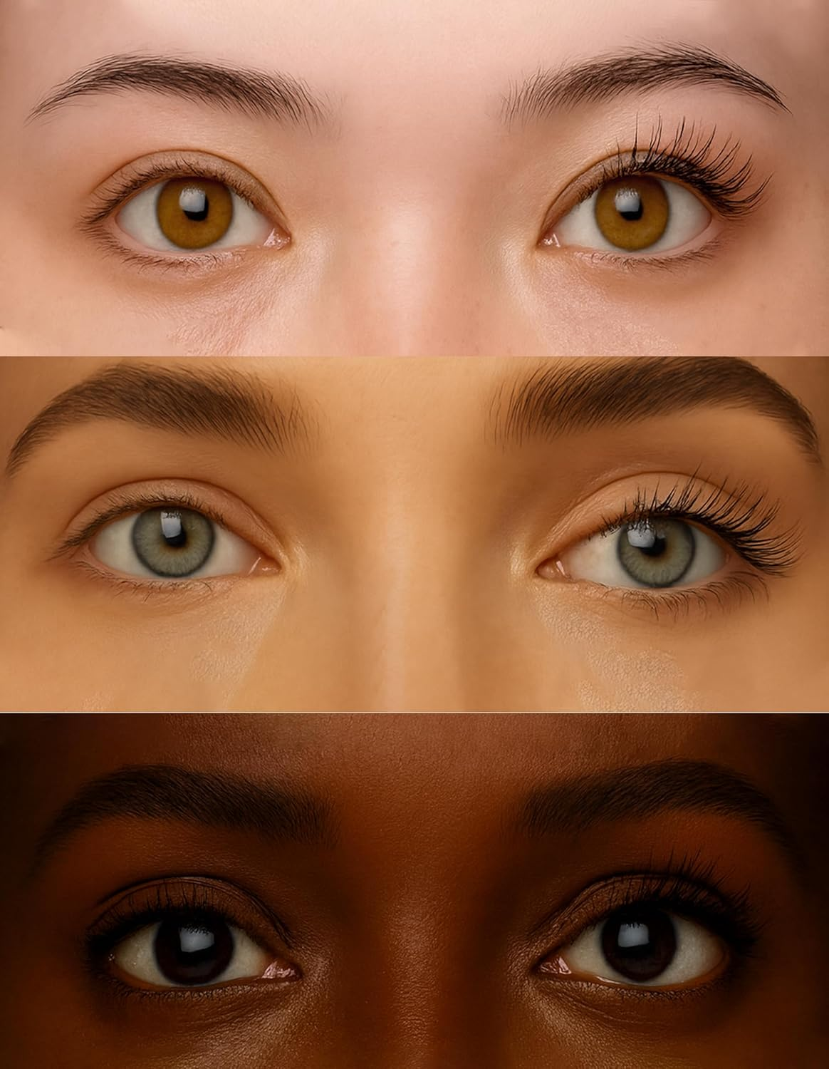 Erinde Pack of 2 Black and Brown Mascara with Fine Brush, Waterproof Mascara, Long-Lasting and Smudge-Proof Mascara, Extremely Volume, Natural Long Eyelashes, Swinging & Voluminous, Clump-Free image number 2