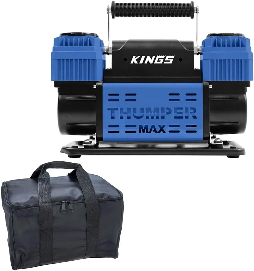 Adventure Kings Thumper Max Dual Air Compressor 12V + 600D Polyester Bag 4WD 4X4 image number 2