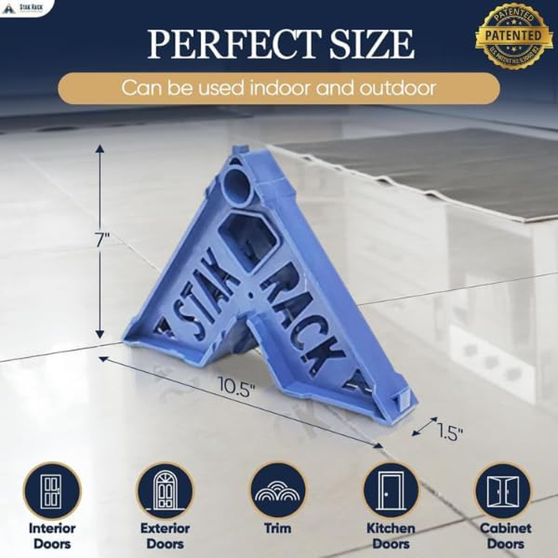 Stak Rack | 6 in 1 Painter'S Accessory Tool | Stacking Design | Paint Interior or Exterior Doors, Trim & Kitchen Cabinet Doors| for Contractors & Homeowners (4) image number 4