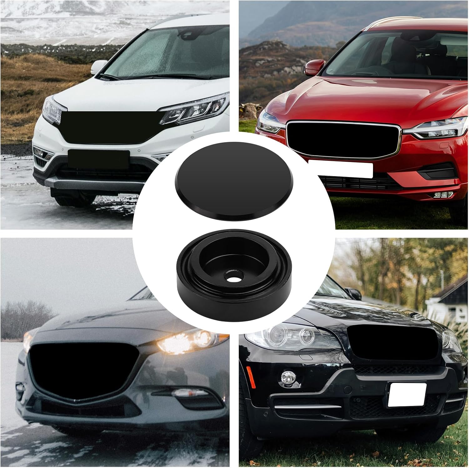 Rear Wiper Delete Plug Kit, Windshield Wiper Plug Rear Window Wiper Cap Wiper Plug Cover Compatible with Honda, Mazda, BMW image number 4